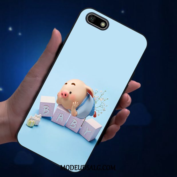 Huawei Y5 2018 Etui / Cover Lyserød Smuk Anti-fald Cartoon Elskeren