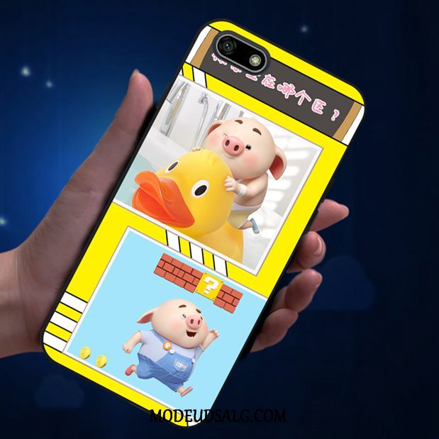 Huawei Y5 2018 Etui / Cover Lyserød Smuk Anti-fald Cartoon Elskeren