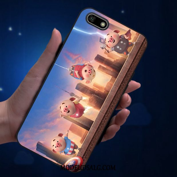 Huawei Y5 2018 Etui / Cover Lyserød Smuk Anti-fald Cartoon Elskeren