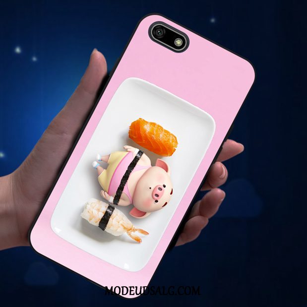 Huawei Y5 2018 Etui / Cover Lyserød Smuk Anti-fald Cartoon Elskeren