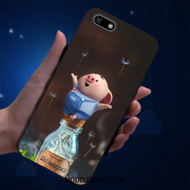 Huawei Y5 2018 Etui / Cover Lyserød Smuk Anti-fald Cartoon Elskeren