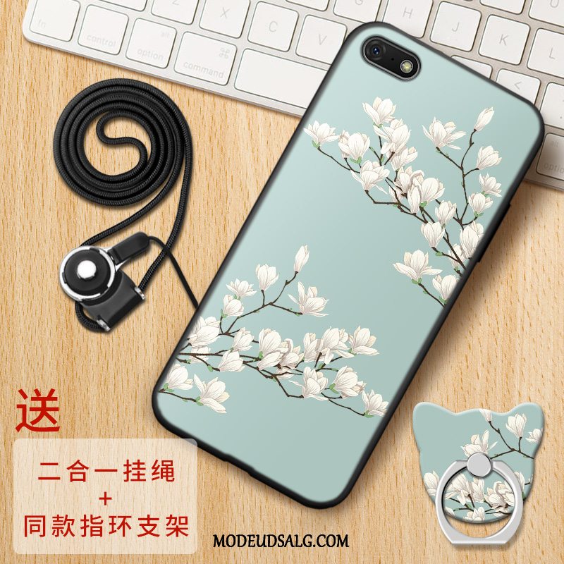 Huawei Y5 2018 Etui Relief Kreativ Blød Alt Inklusive Sort