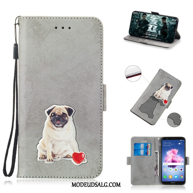 Huawei Y5 2018 Etui Sort Lædertaske Cover Folio Alt Inklusive