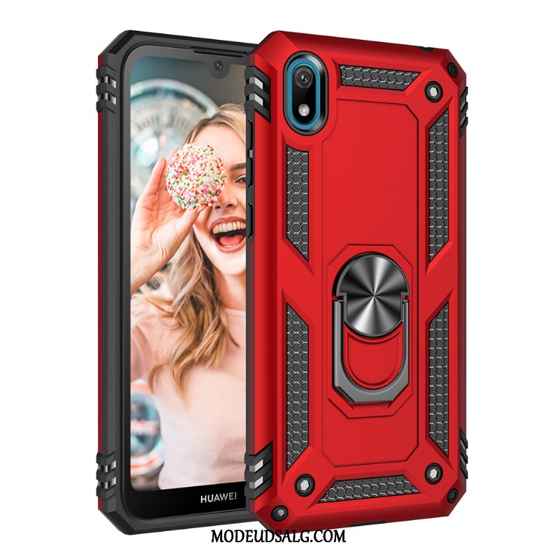 Huawei Y5 2019 Etui Beskyttelse Cover Rød Blød Hård