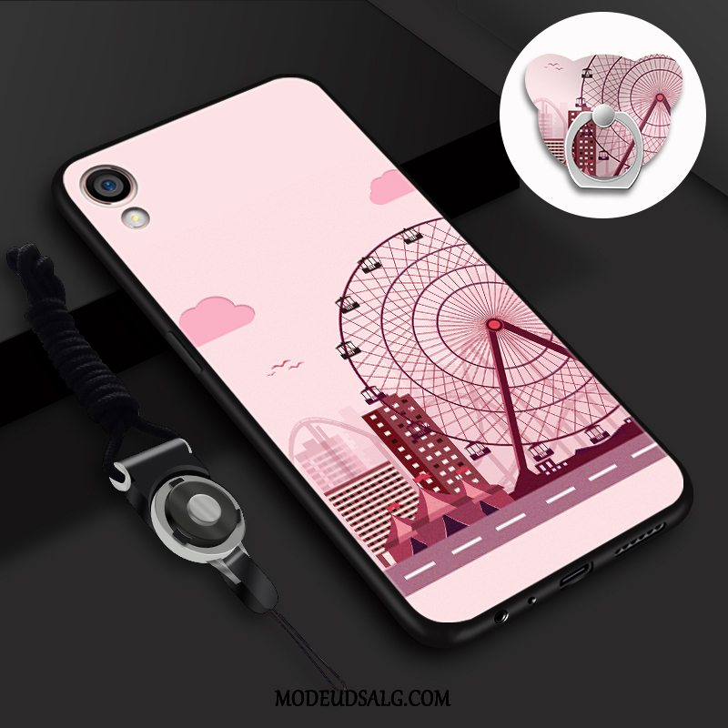 Huawei Y5 2019 Etui Beskyttelse Hvid Cover Cartoon