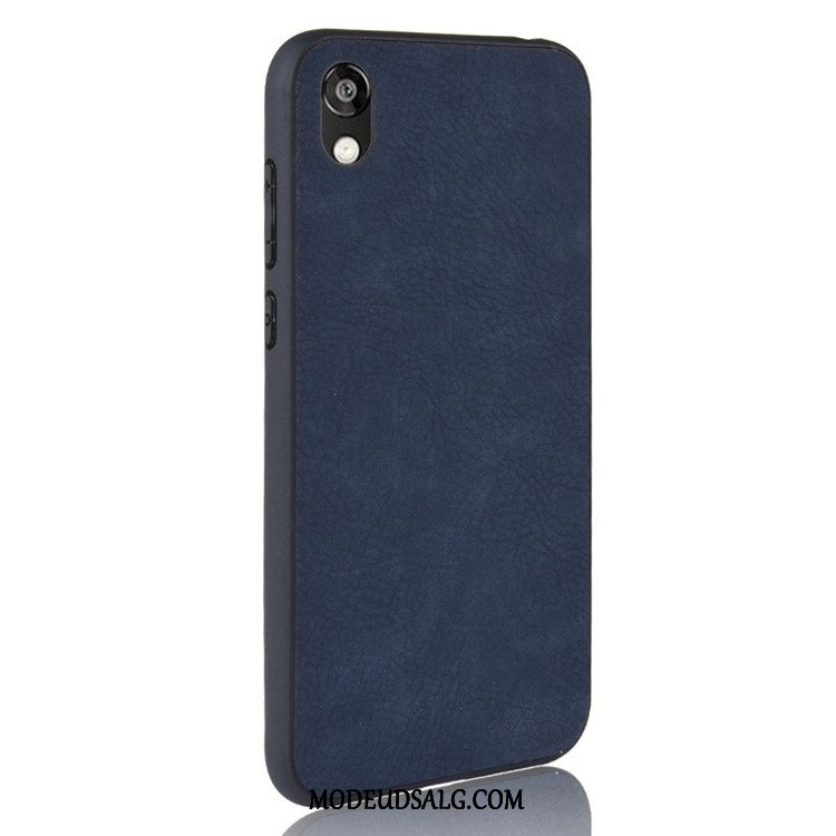 Huawei Y5 2019 Etui / Cover Blå Læder Alt Inklusive Beskyttelse