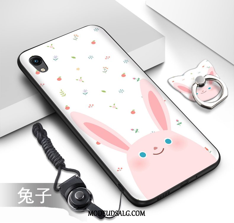 Huawei Y5 2019 Etui / Cover Blød Sort Malet Hængende Ornamenter