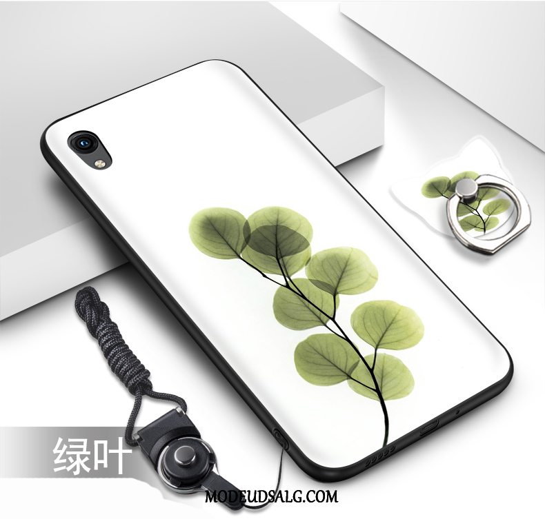 Huawei Y5 2019 Etui / Cover Blød Sort Malet Hængende Ornamenter