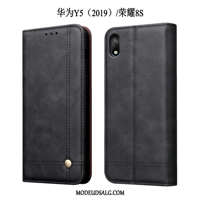 Huawei Y5 2019 Etui Lædertaske Alt Inklusive Cover Folio Anti-fald