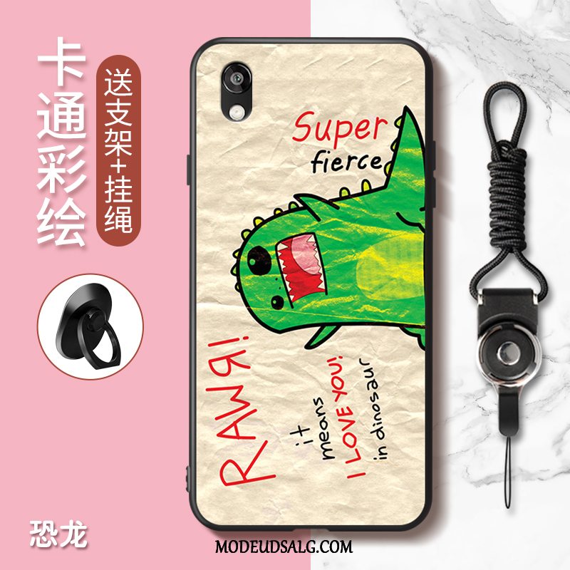 Huawei Y5 2019 Etui Smuk Cover Trend Cartoon Grøn