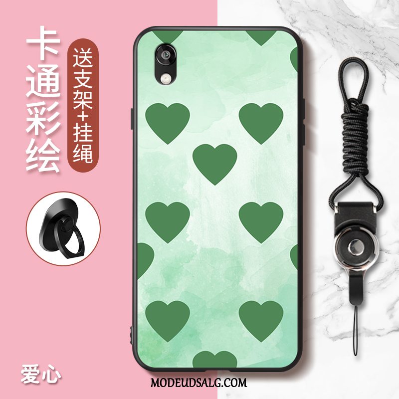 Huawei Y5 2019 Etui Smuk Cover Trend Cartoon Grøn