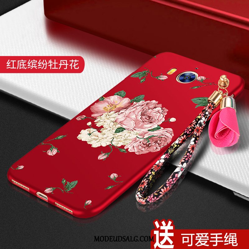 Huawei Y6 2017 Etui Anti-fald Cover Alt Inklusive Rød Silikone