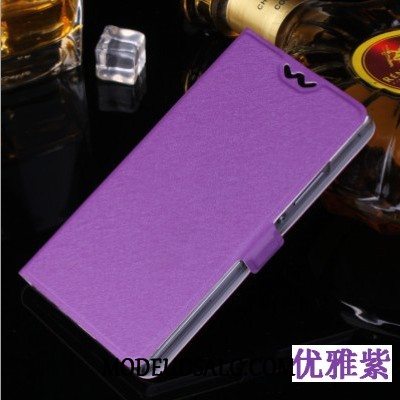 Huawei Y6 2017 Etui / Cover Anti-fald Mode Lilla Kreativ