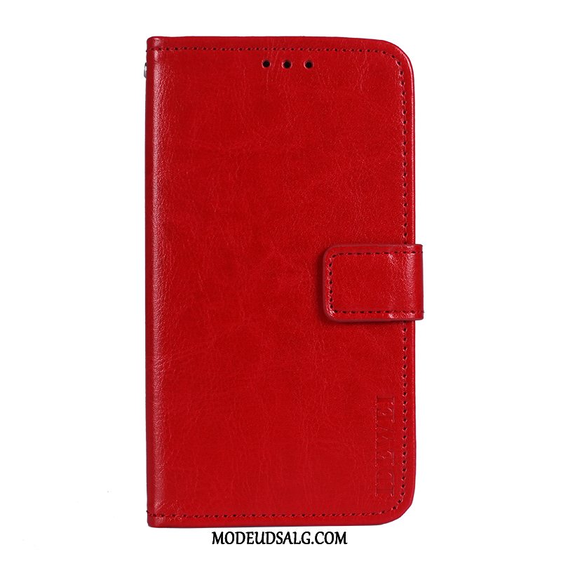 Huawei Y6 2017 Etui / Cover Lædertaske Mørkeblå Folio Beskyttelse