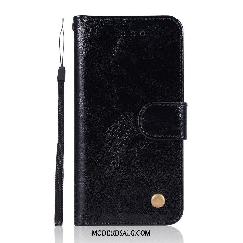 Huawei Y6 2018 Etui Beskyttelse Lædertaske Folio Anti-fald Cover