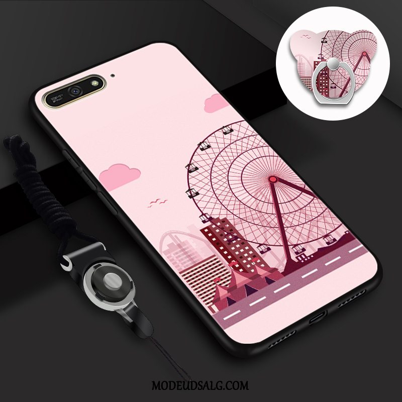 Huawei Y6 2018 Etui / Cover Hvid Blød Beskyttelse Frisk