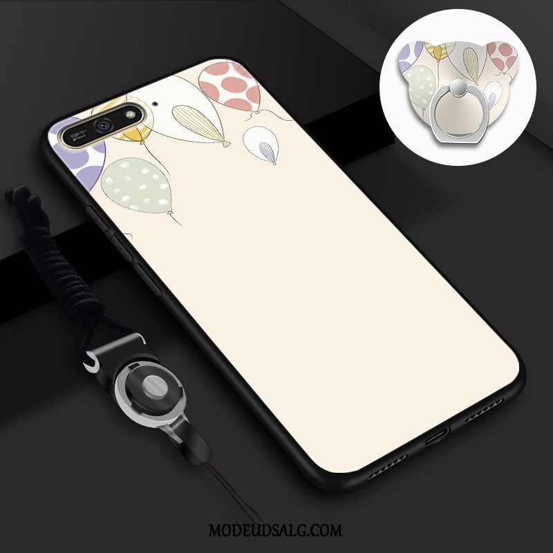 Huawei Y6 2018 Etui / Cover Hvid Blød Beskyttelse Frisk