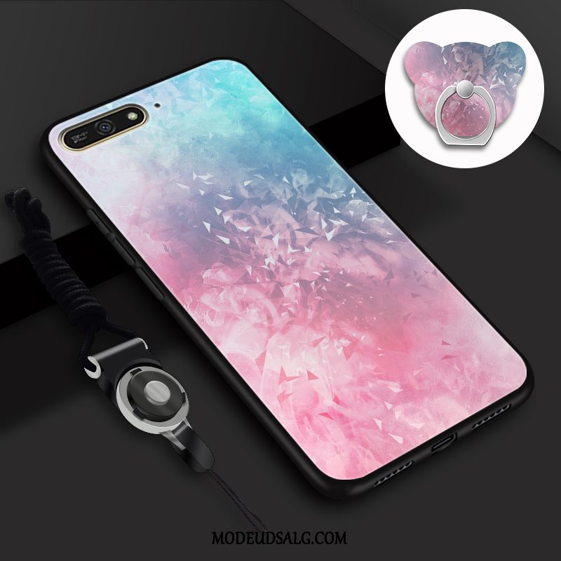 Huawei Y6 2018 Etui / Cover Hvid Blød Beskyttelse Frisk