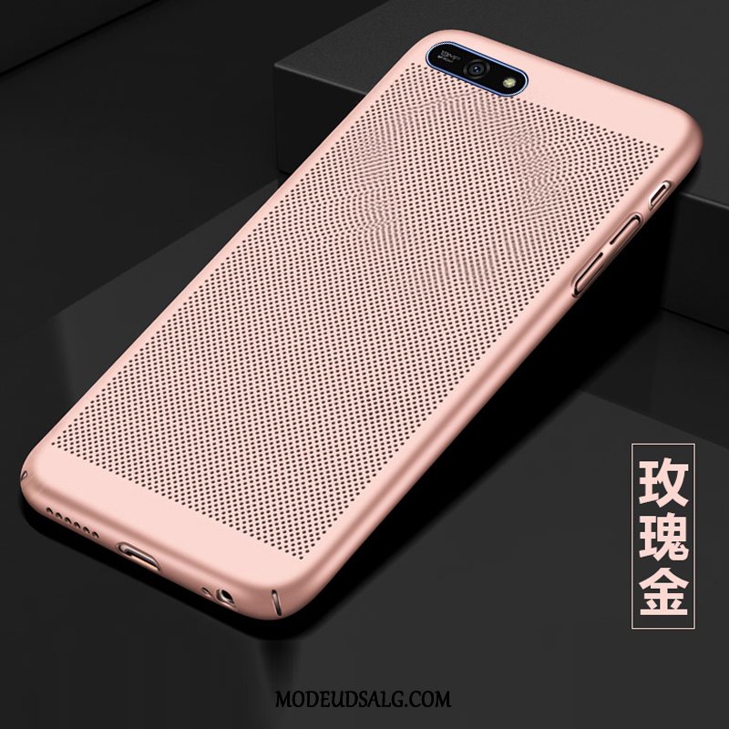 Huawei Y6 2018 Etui Cover Åndbar Lyserød