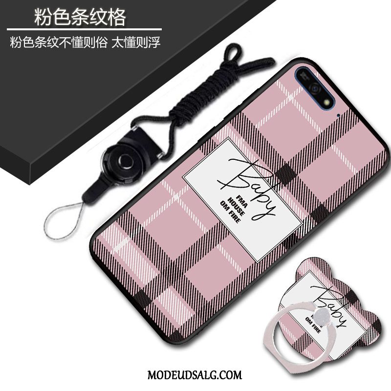 Huawei Y6 2018 Etui Sort Blød Cover Trend Hængende Ornamenter