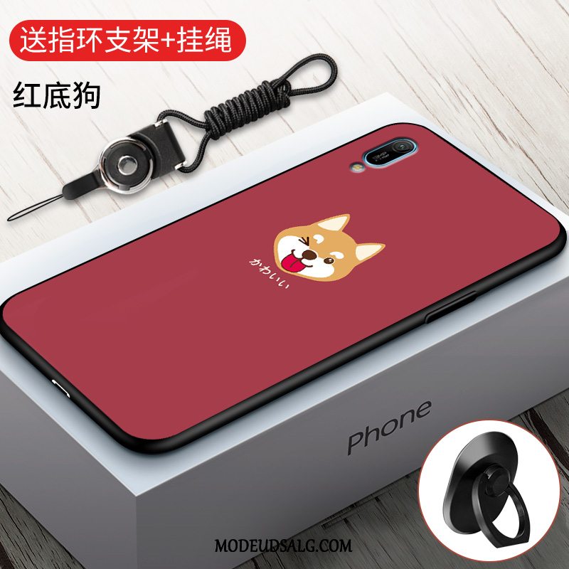 Huawei Y6 2019 Etui Anti-fald Af Personlighed Sort Blød Cover