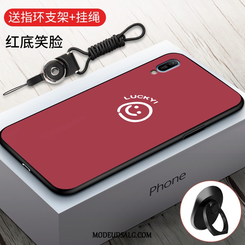 Huawei Y6 2019 Etui Anti-fald Af Personlighed Sort Blød Cover