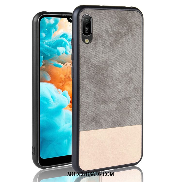 Huawei Y6 2019 Etui / Cover Beskyttelse Denim Blandede Farver Sort