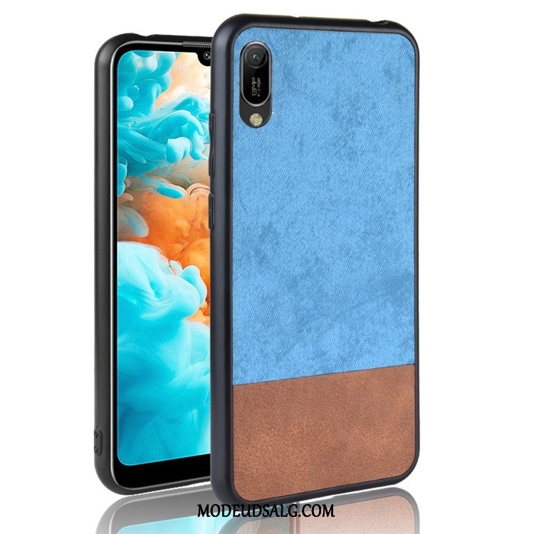 Huawei Y6 2019 Etui / Cover Beskyttelse Denim Blandede Farver Sort