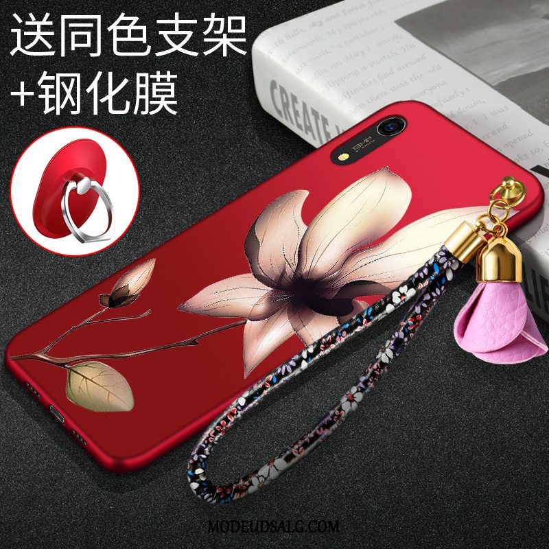 Huawei Y6 2019 Etui / Cover Rød Beskyttelse Silikone Anti-fald