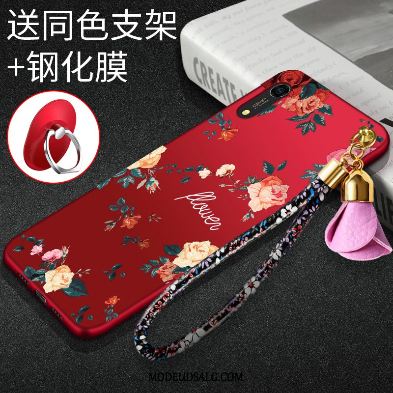 Huawei Y6 2019 Etui / Cover Rød Beskyttelse Silikone Anti-fald