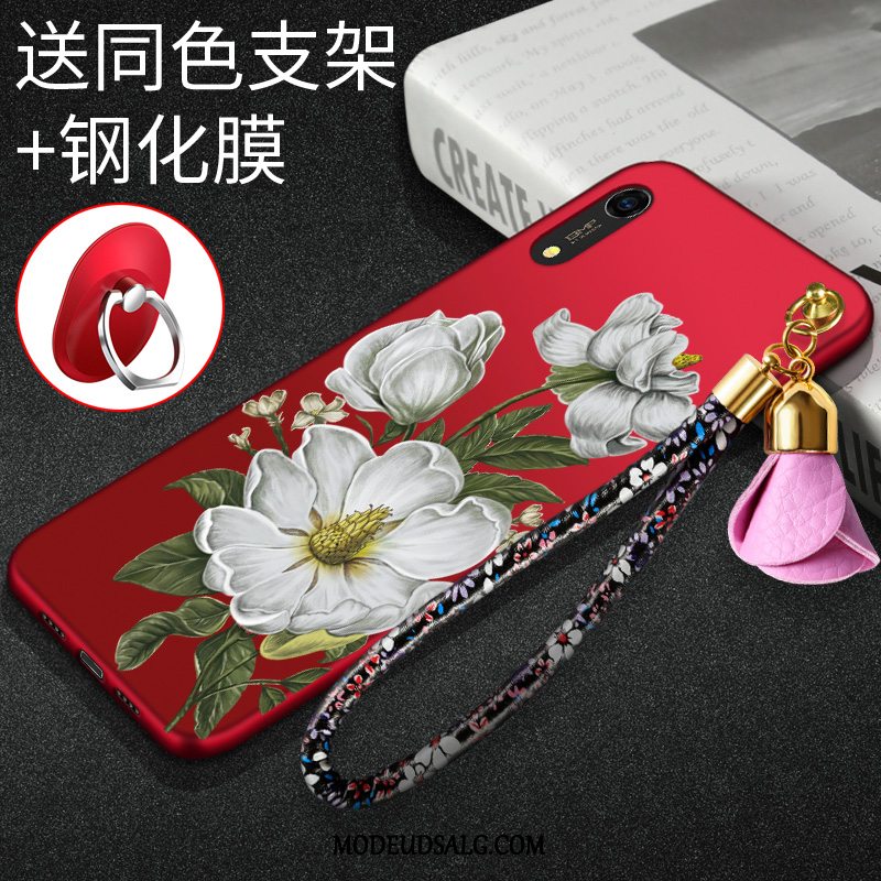 Huawei Y6 2019 Etui / Cover Rød Beskyttelse Silikone Anti-fald