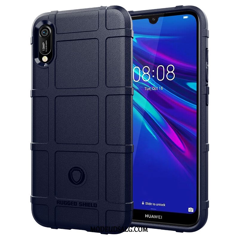 Huawei Y6 2019 Etui / Cover Silikone Anti-fald Nubuck Beskyttelse