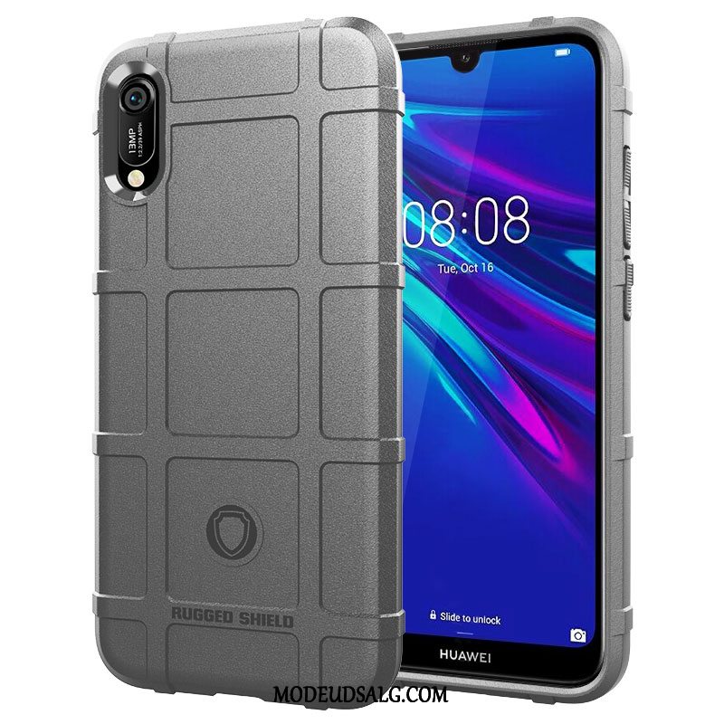 Huawei Y6 2019 Etui / Cover Silikone Anti-fald Nubuck Beskyttelse