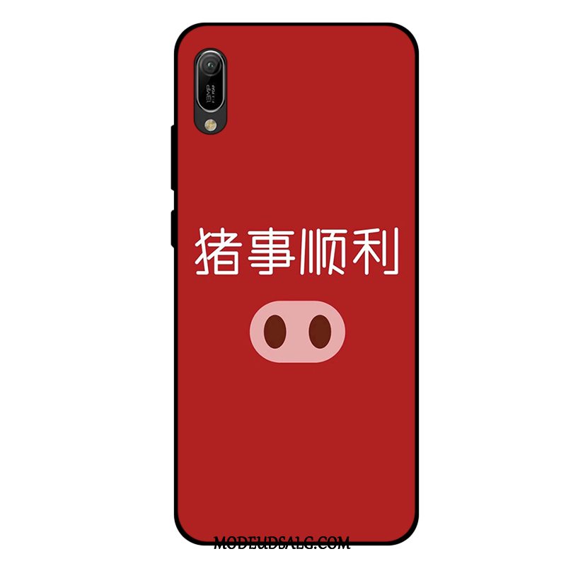 Huawei Y6 2019 Etui Elskeren Blød Silikone Rød Alt Inklusive