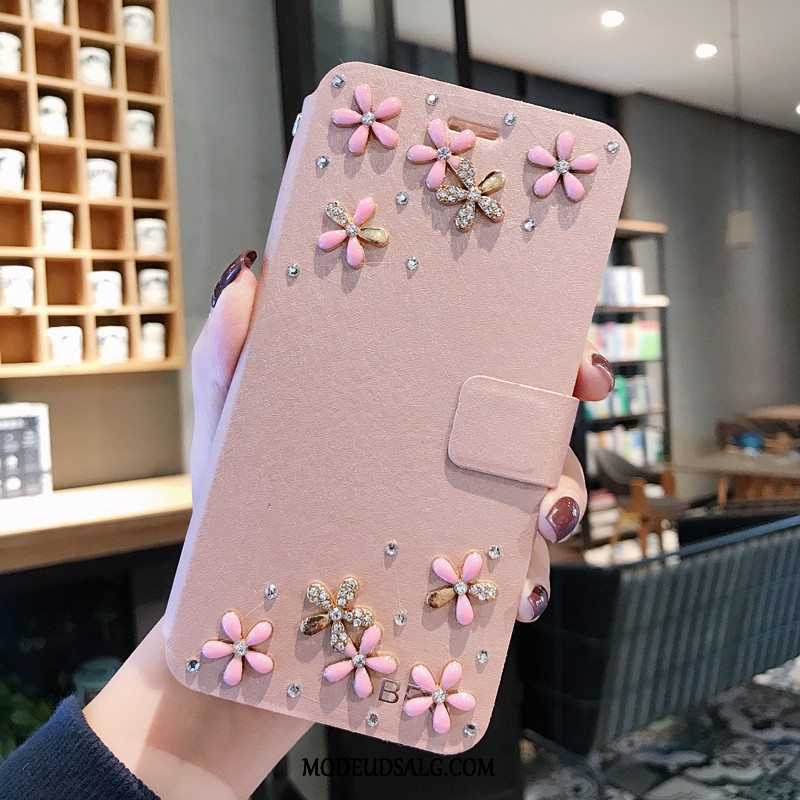 Huawei Y6 2019 Etui Lædertaske Af Personlighed Cartoon Blå Trend