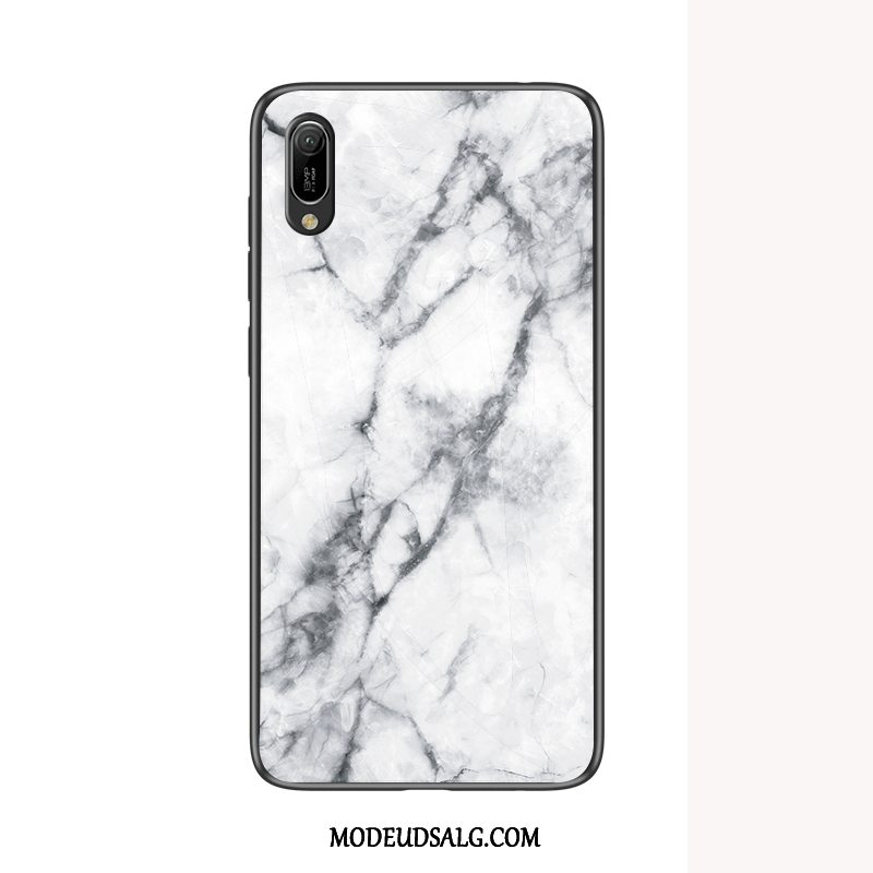 Huawei Y6 2019 Etui Silikone Cover Blå Beskyttelse Membrane