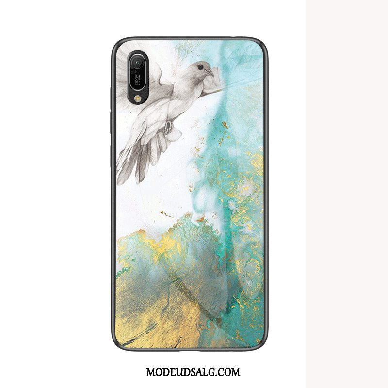 Huawei Y6 2019 Etui Silikone Cover Blå Beskyttelse Membrane