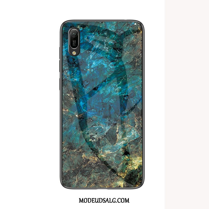 Huawei Y6 2019 Etui Silikone Cover Blå Beskyttelse Membrane