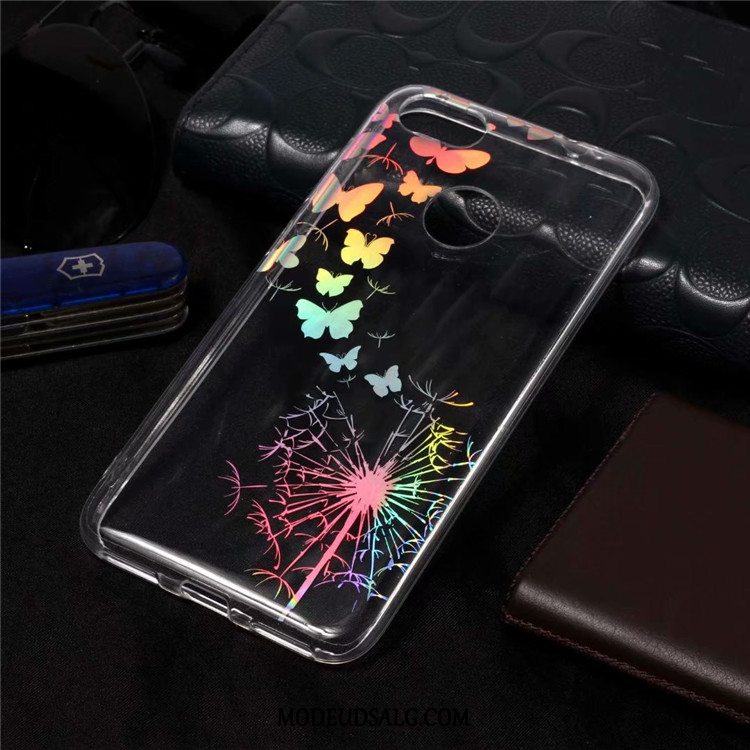 Huawei Y6 Pro 2017 Etui / Cover Anti-fald Farvet Alt Inklusive Hvid