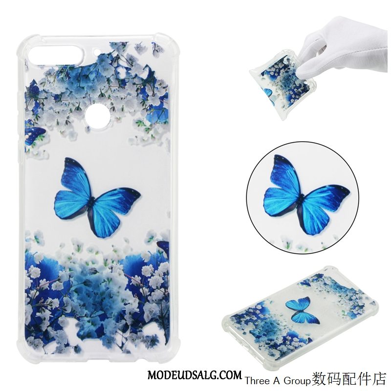 Huawei Y7 2018 Etui Cartoon Beskyttelse Blød Cover Alt Inklusive