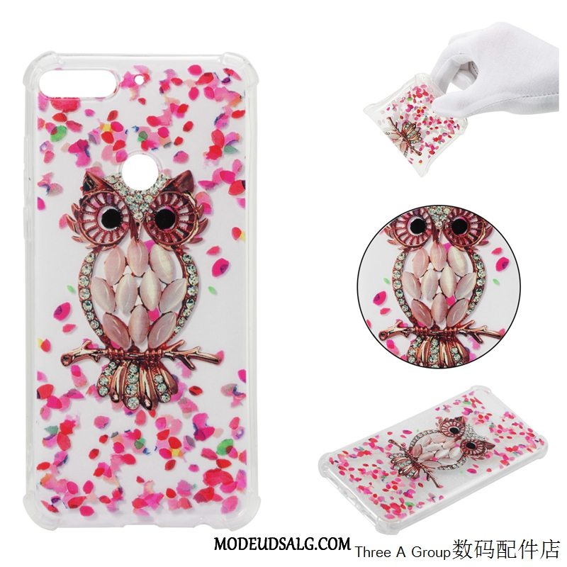 Huawei Y7 2018 Etui Cartoon Beskyttelse Blød Cover Alt Inklusive