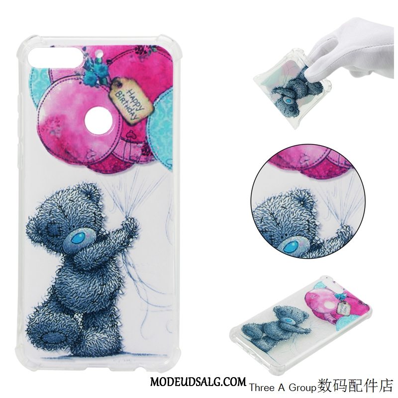 Huawei Y7 2018 Etui Cartoon Beskyttelse Blød Cover Alt Inklusive