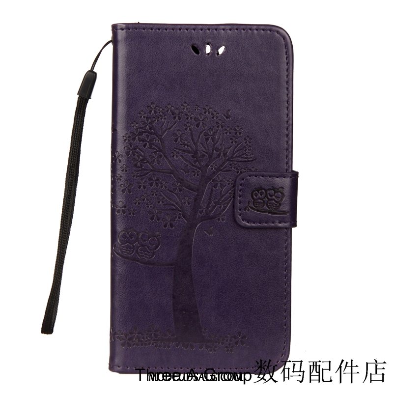 Huawei Y7 2018 Etui Cartoon Simple Beskyttelse Clamshell Lædertaske