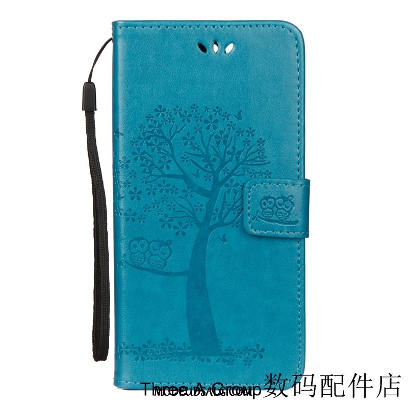 Huawei Y7 2018 Etui Cartoon Simple Beskyttelse Clamshell Lædertaske