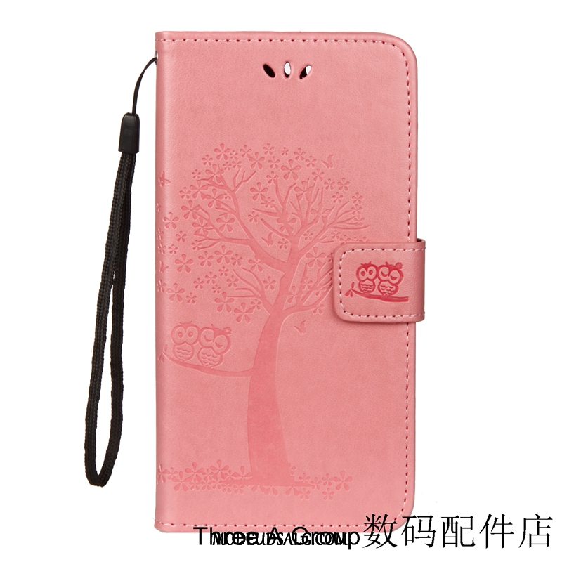 Huawei Y7 2018 Etui Cartoon Simple Beskyttelse Clamshell Lædertaske