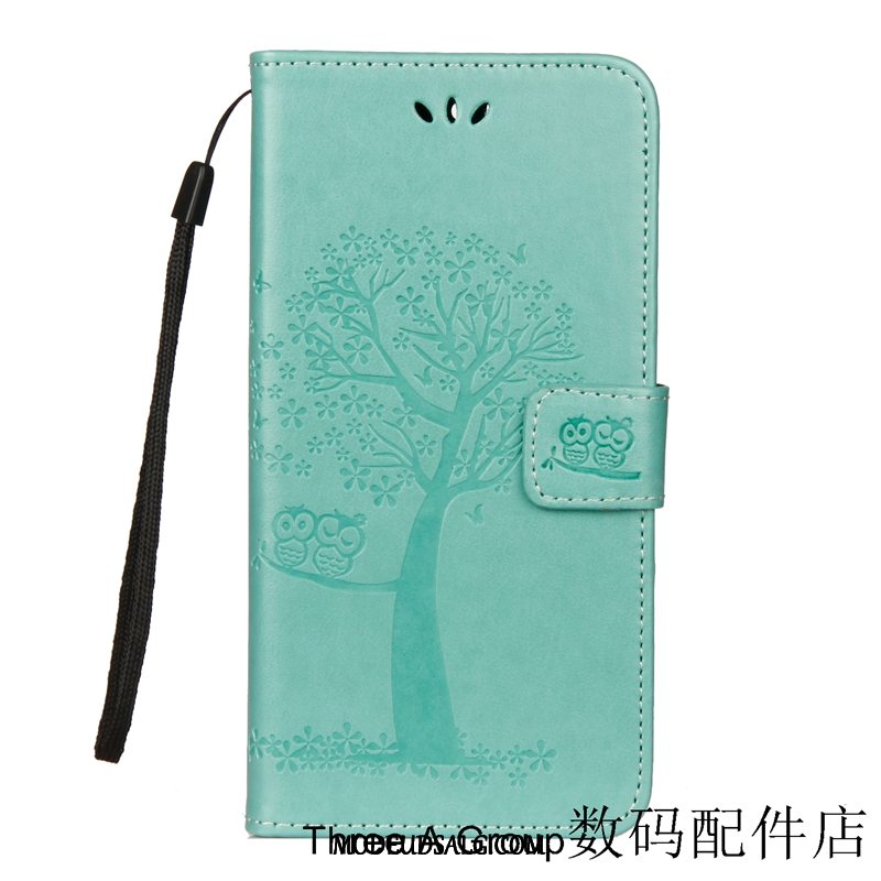 Huawei Y7 2018 Etui Cartoon Simple Beskyttelse Clamshell Lædertaske