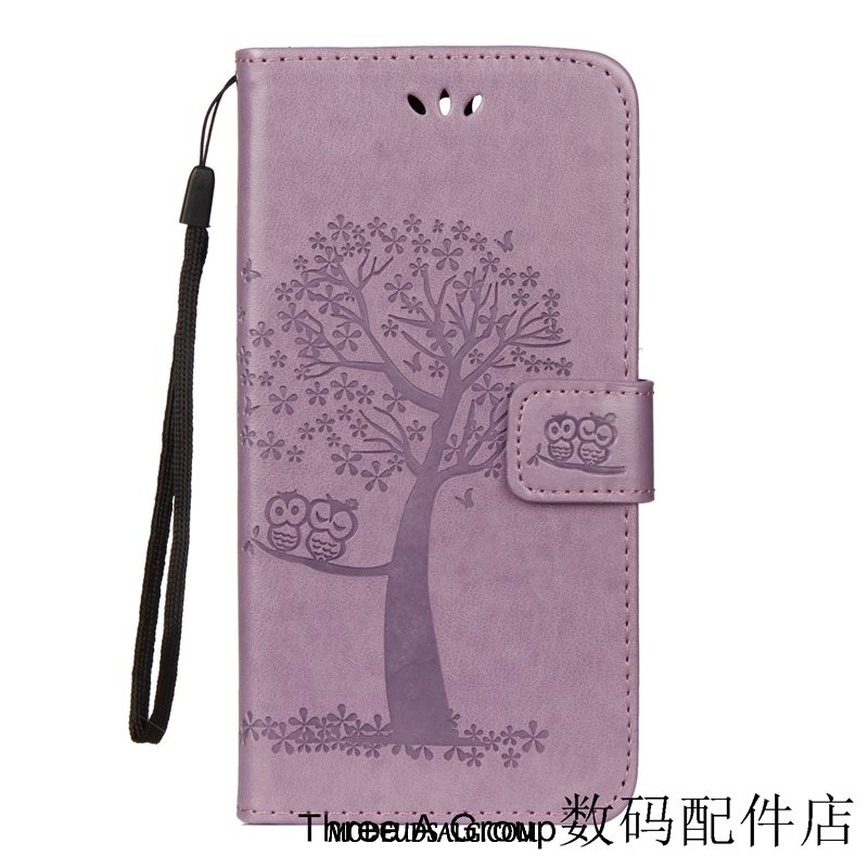 Huawei Y7 2018 Etui Cartoon Simple Beskyttelse Clamshell Lædertaske