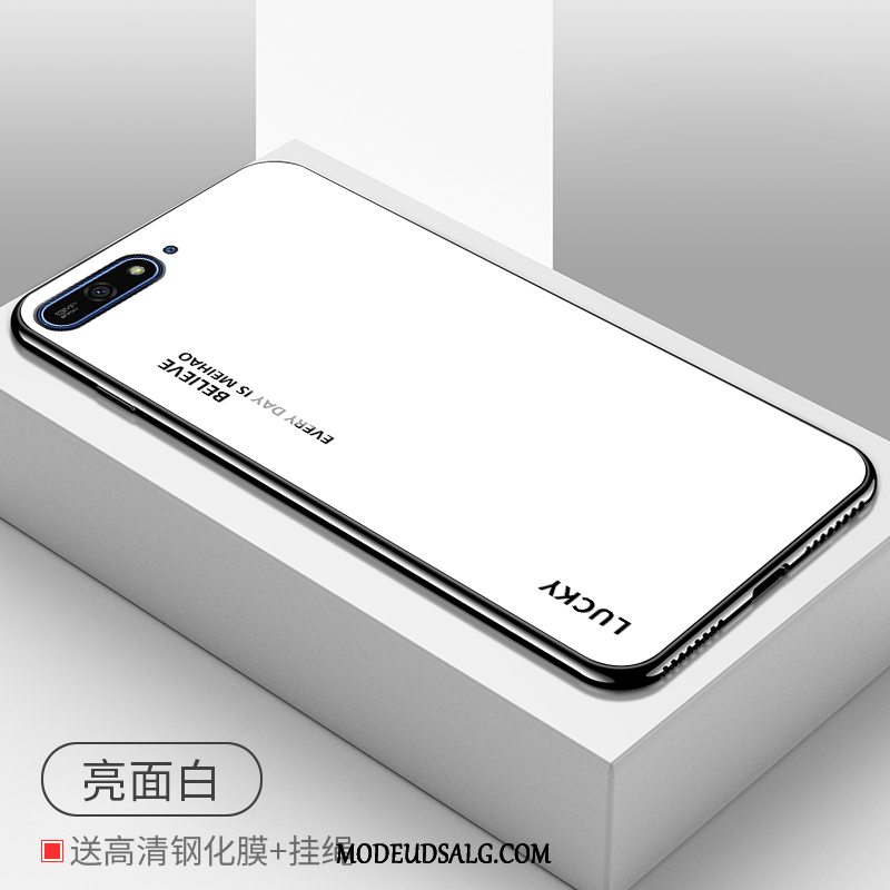 Huawei Y7 2018 Etui Hærdning Cover Lilla Gradient Membrane