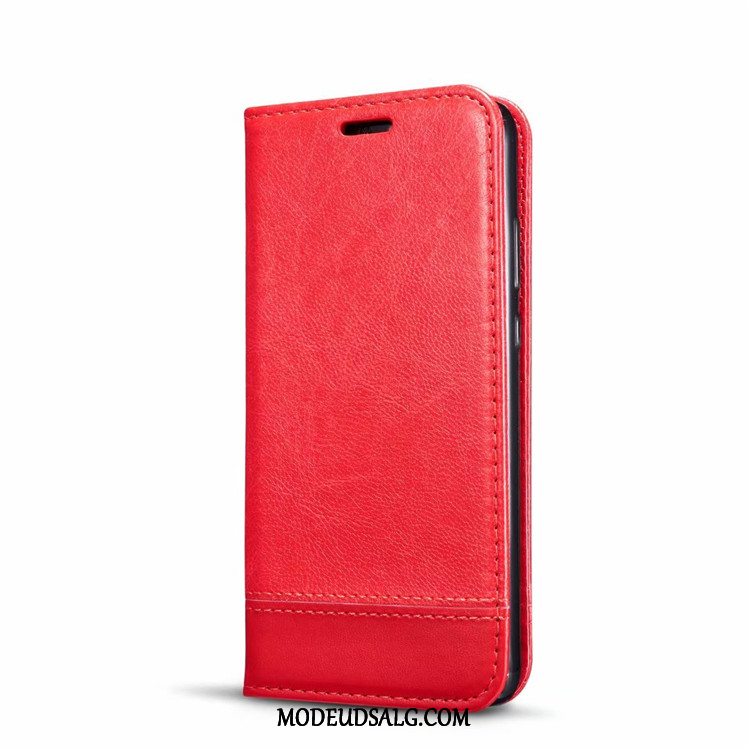 Huawei Y7 2018 Etui Mørkeblå Cover Tasker Mønster Splejsning