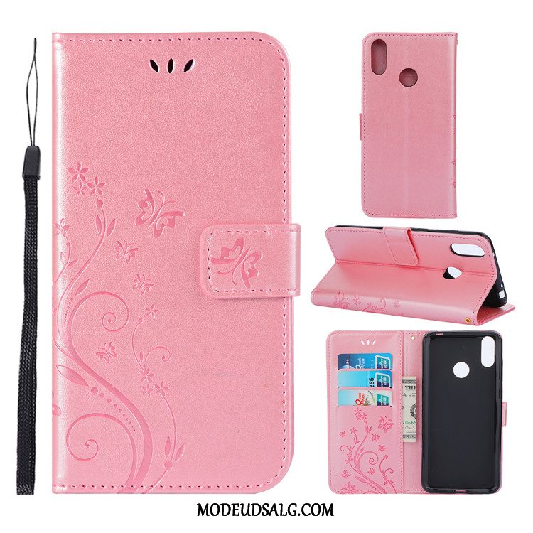 Huawei Y7 2019 Etui Cover Alt Inklusive Beskyttelse Folio Lilla